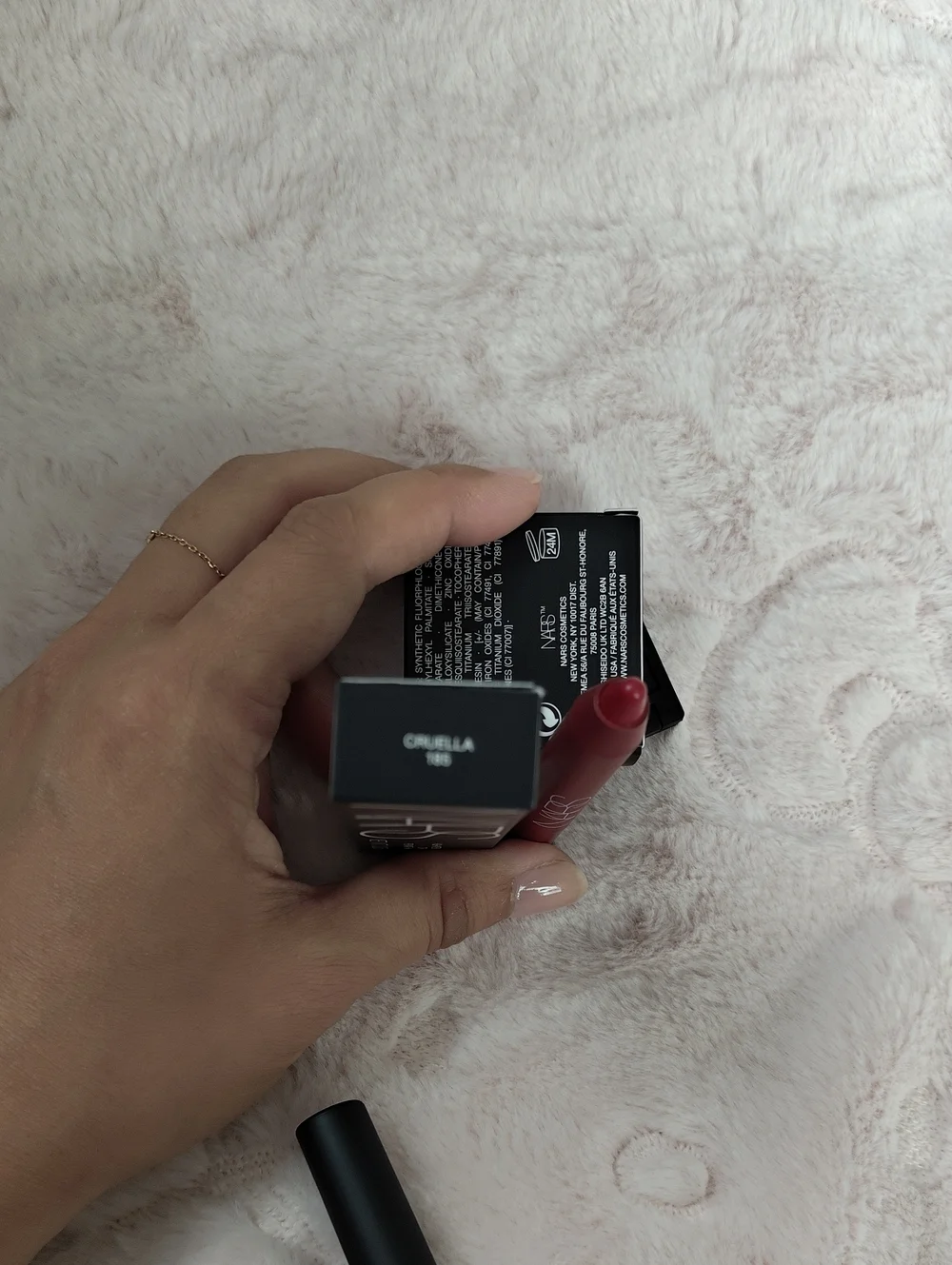 NARS Powermatte High-Intensity Lip Pencil In Cruella, Mini Laguna Bronzing Power